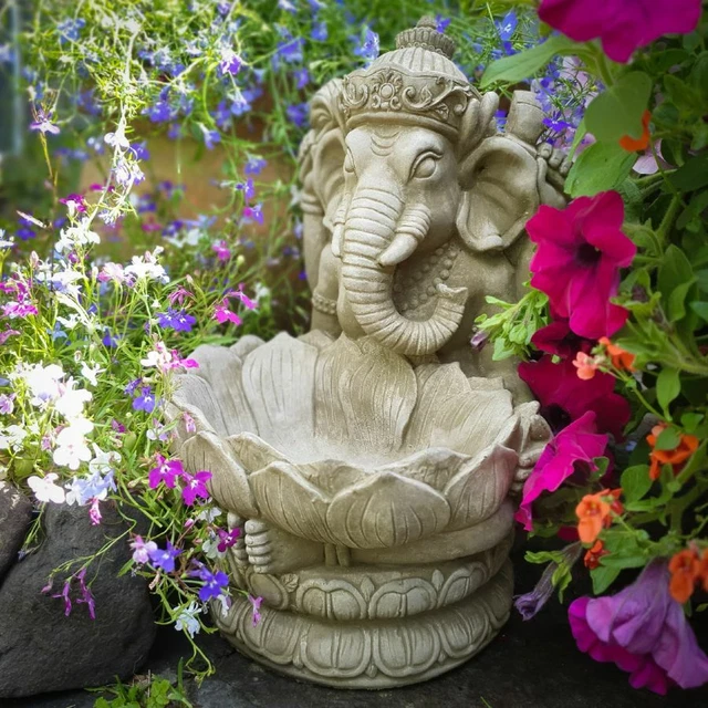 STATUA DI GANESH IN PIETRA - Emporio D'Oltremare - 12