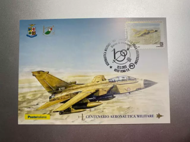 2023 Cartolina Filatelica 100° Aeronautica Militare Panavia Tornado IDS
