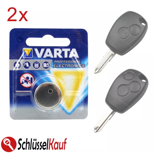 2X VARTA AUTO Schlüssel Batterie passend für Renault Clio Twingo Dacia  Duster EUR 4,95 - PicClick DE