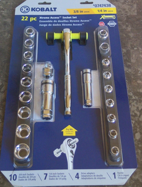 Kobalt pass outlet through socket set