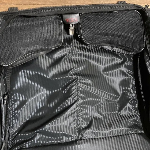 Tumi Black Alpha Wheeled Garment Bag 2233D3 Extended Trip Rolling Wardrobe 10