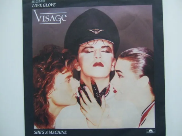 Visage Love Glove 7" Vinyl Single 1984 Polydor Records German Import