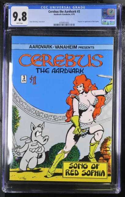 Cerebus The Aardvark #3 Cgc 9.8 W Key (Extremely Rare 1 Of Only 6 Cgc 9.8S)