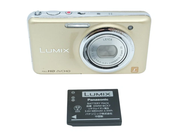 PANASONIC LUMIX DMC-FX07 Digital Camera Gold from Japan