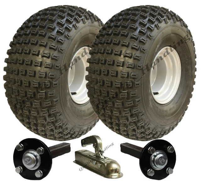 Moyeu Et Essieu Pour Quad Et Remorque ATV - 4 Goujons 100mm PCD 40x40mm 900kg (par Paire)