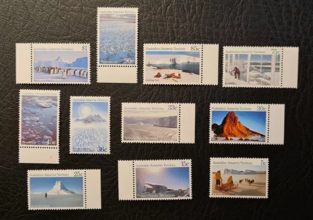 Australia Antarctica 1985 Vf Mnh Set Ice Formations Penguins Dog Sleds Plane