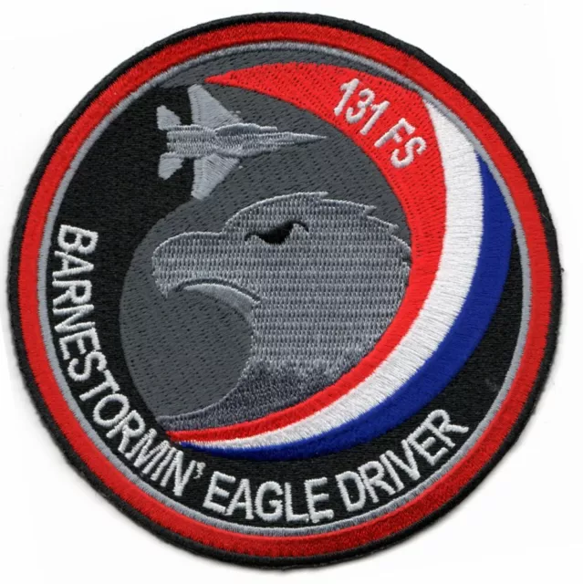 4" Usaf Air Force 131Fs Barnestormin Eagle Driver Swirl Embroidered Jacket Patch
