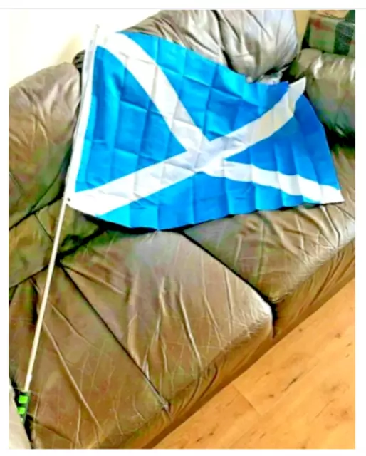 SALTIRE/BONNIE SCOTLAND/SCOTLAND the BRAVE Flags & 120cm  FLAG POLE  ONLY £10.95