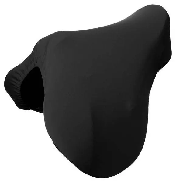 Tough-1 Fleece Lined Lycra English Saddle Cover Null Black