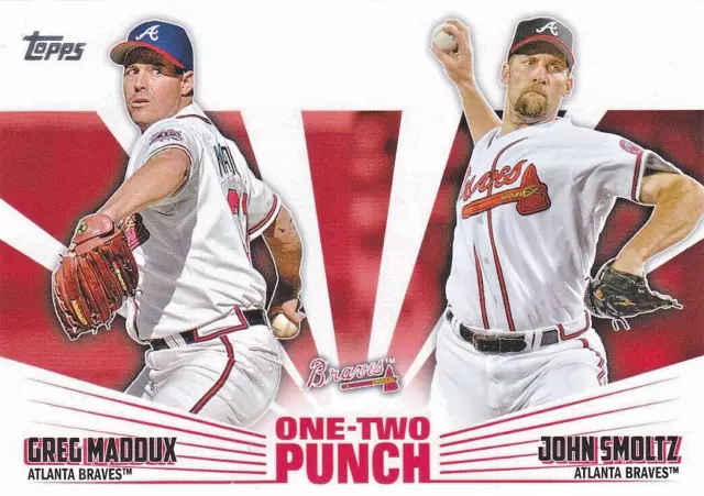 2023 Topps Series 1 One-Two Punch Insert Maddux Smoltz # IP2-20 Atlanta Braves