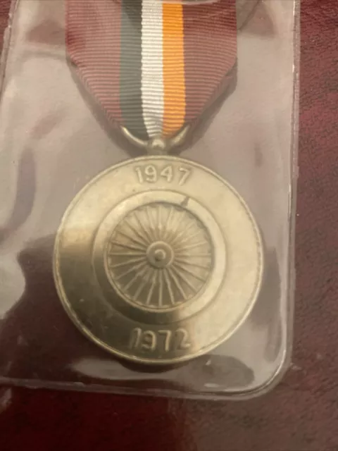 India Independence Medal 25th Anniversary 2