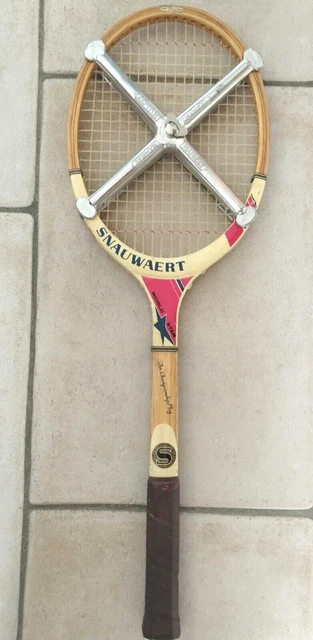 Raquette Tennis Bois Snauwaert Fibre Wood Flex – Vintage – Manche LM4 – TBE