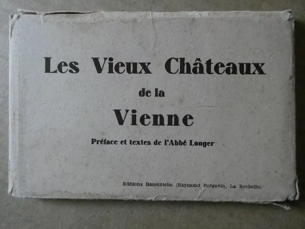 LOT 20 CPA (86) LES VIEUX CHÂTEAUX DE LA VIENNE Textes Abbé LONGER. Ed RAMUNTCHO