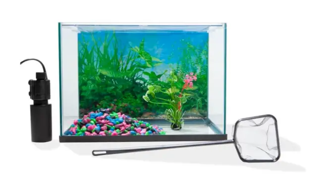20 Litre Fish Aquarium Tank Starter Kit Pack with Accessories and Free Shipping. 2