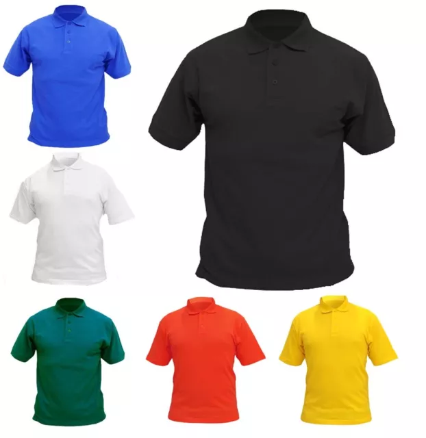 Kids Boys Girls Polo T Shirt School Uniform - CHILDRENS CASUAL SPORTS SHIRTS