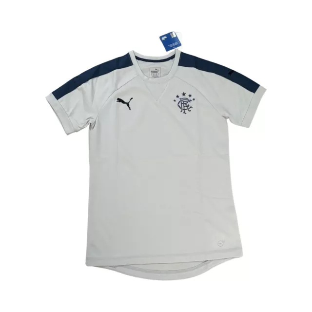 Glasgow Rangers FC Puma Herren grau Freizeit Rundhalsausschnitt Trikot Shirt - Medium