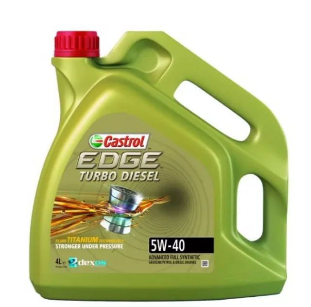 4 L Öl Castrol EDGE Diesel 5W-40 Motoröl für VW Mercedes Ford Fiat Renault Skoda