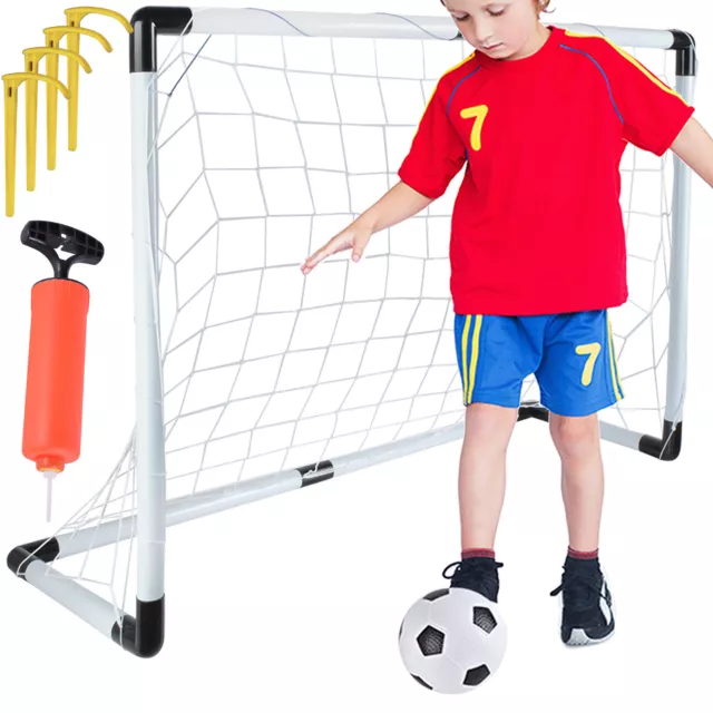 Fußball Spielset für Kinder Fußballtor Tor-Netz Fußball Luftpumpe Garten 23459