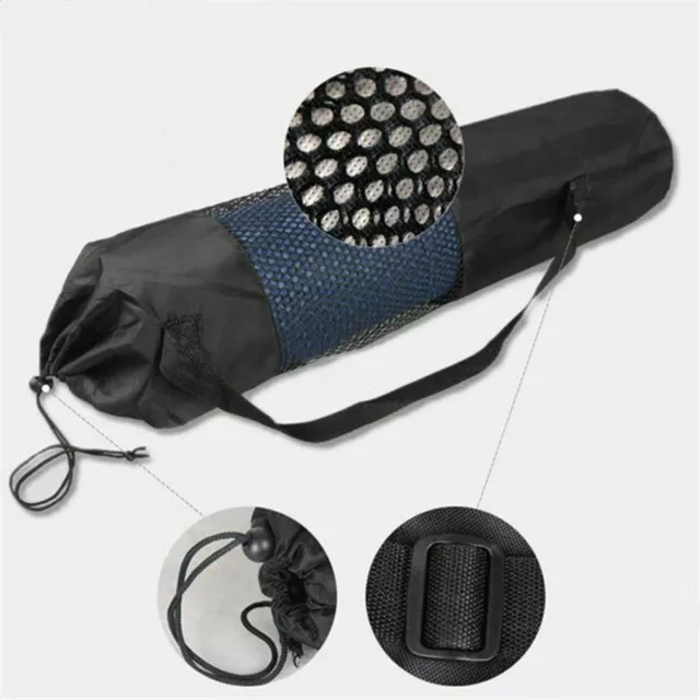 Yoga Mat Bag Portable Yoga Mat Bag Nylon Carrier Washable Adjustable Strap Bag