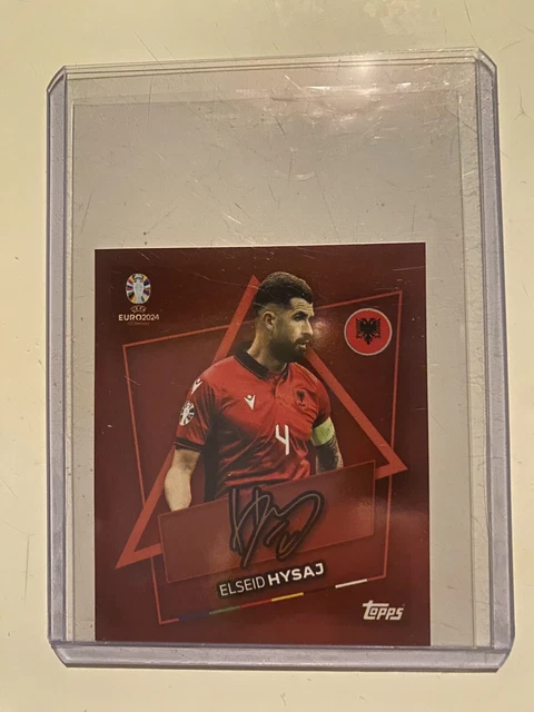 Carte Topps Euro 2024 Swiss Edition - Bernardo Silva Signature Red Border (neuve)