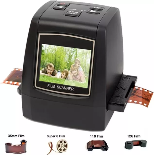 KODAK Mini Digital Film & Slide Scanner – Converts 35mm, 126, 110, Super 8 & 8mm