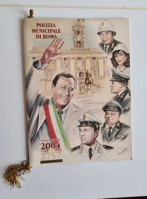 Calendario storico della Polizia Municipale di Roma - Anno 2004