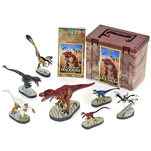 COLORATA Feathered Dinosaur Figure (3D Picture Book) Dinosaur Real Figurebox [In
