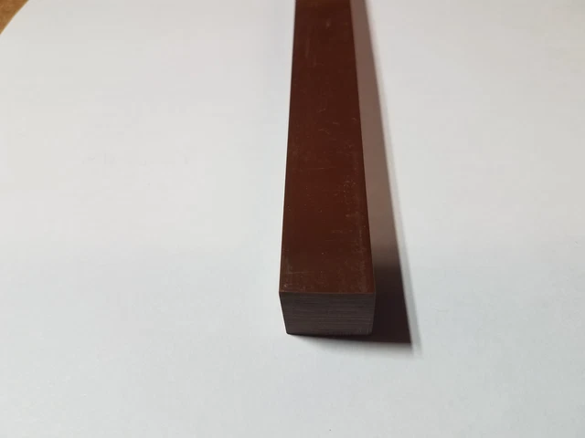 3/4" x 3/4" X 8"  URETHANE / POLYURETHANE 80 D BROWN BAR P/N 10599