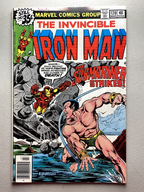Iron Man #120 • 1979 Marvel Comics • ￼vs Sub-Mariner • 1st Justin Hammer