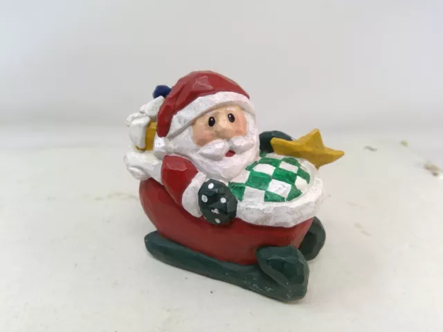 Midwest of Cannon Falls Eddie Walker Santa in Sleigh Small Figurine