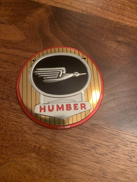 HUMBER General Mills Wheaties Cereal Tin Bike Plate Emblem Badge 1950’s Vintage
