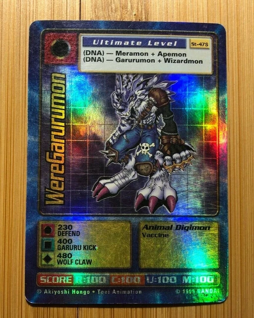 BANDAI DIGIMON TRADING Card 1999 WereGarurumon St-47S Holo $35.00 - PicClick BANDAI DIGIMON TRADING Card 1999 WereGarurumon St-47S Holo $35.00 - PicClick