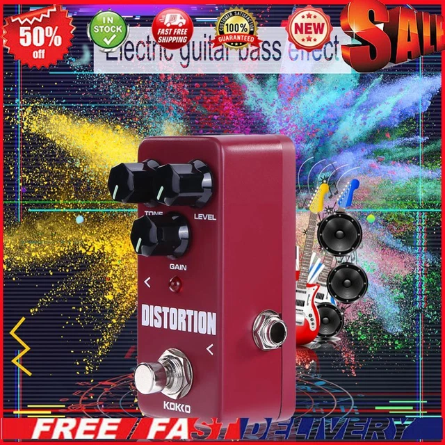 KOKKO Guitar Effect Pedal Distortion Block 9V Adapter Power Supply Accessories