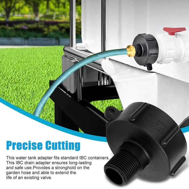 Ibctote-Tank Wasser Adapter Grobgewinde 2 " ?lablass Anschluss For-Garden Hose