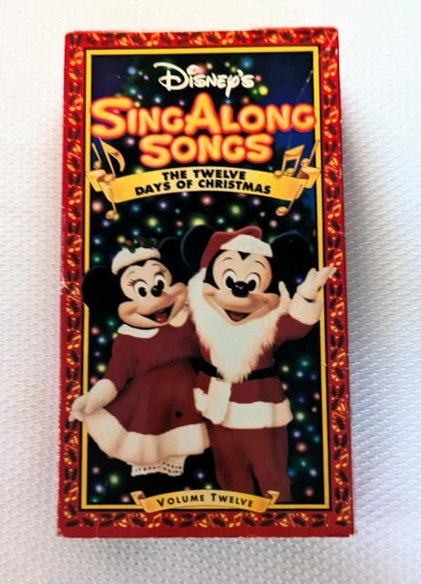 DISNEY'S SING ALONG Songs - The Twelve Days of Christmas (VHS, Vol 12 ...
