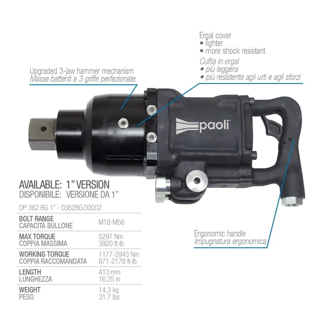 AVVITATORE DA 1 1/2" - Dino Paoli DP 362 BG   0362BG.00001