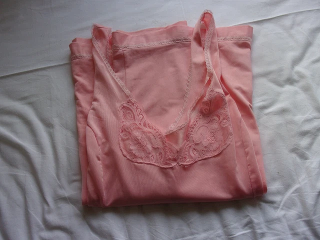 Combinaison Vintage Fond De Robe Dentelle - Blanc Cassé, Taille 46 (T46)