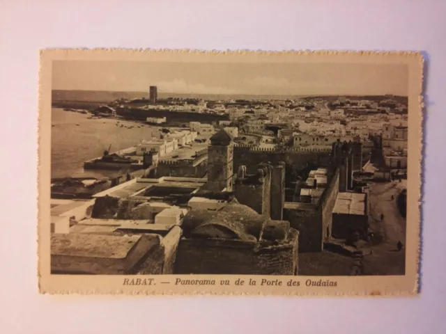 RABAT Panorama vu de porte des Oudaias  Cie générale Transatlantique postcard