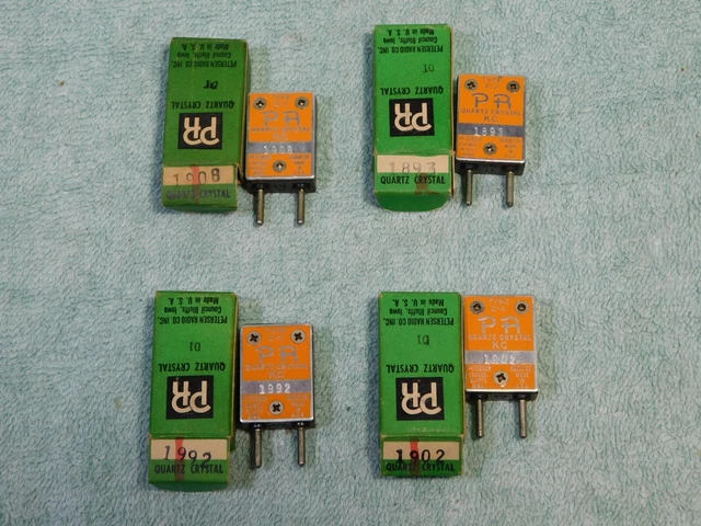 🔥Lot 4 New Vintage Ham Radio Hf 160 Meter Amateur Frequency Crystal Collection