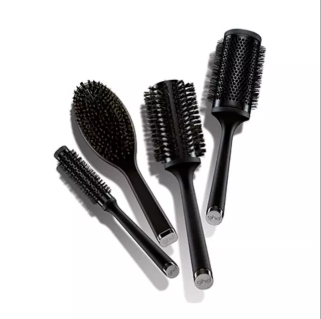 ghd Ceramic Vented, Natural Bristle Radial, Size 1,2,3,4, Oval/Paddle Brush Pick