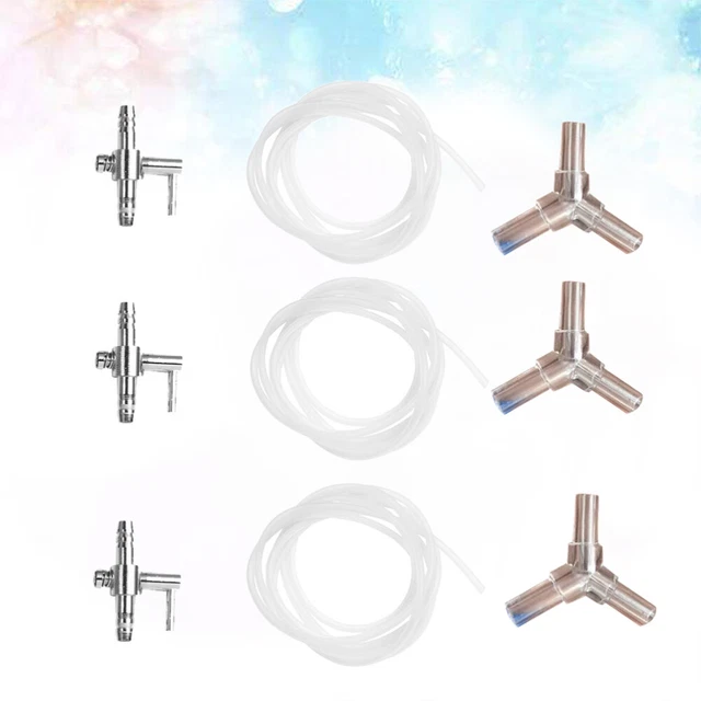 Tubo serbatoio 9 pezzi distributore acciaio inox accessori pompa aria acquario acquario acido