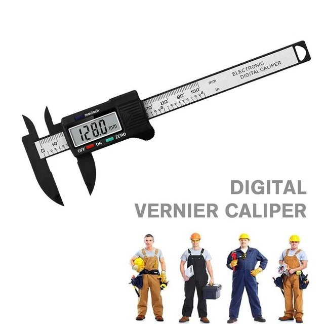 100MM VERNIER CALIPER Internal & External Measure Tool Gauge Rule Slide ...