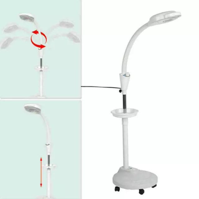 8X LED Magnifying Floor Stand Lamp Light for Tattoo Beauty Salon