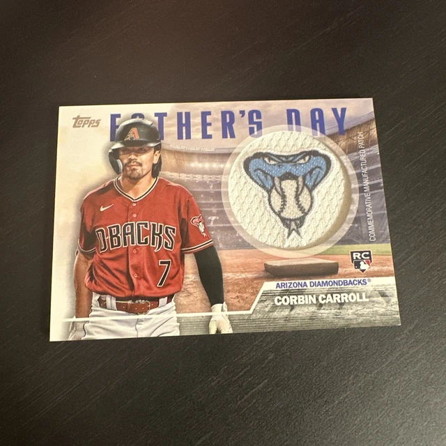 2023 TOPPS SERIES 2 Corbin Carroll Rc Fathers Day Patch Arizona