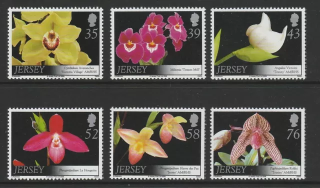 Jersey 2008 Orchids (6th Series) SG 1372-1377 MNH