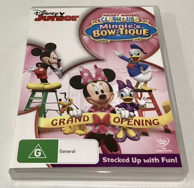 MICKEY MOUSE CLUBHOUSE Minnie's Bow-Tique DVD Region 4 Disney Junior Free  Post $6.90 - PicClick AU