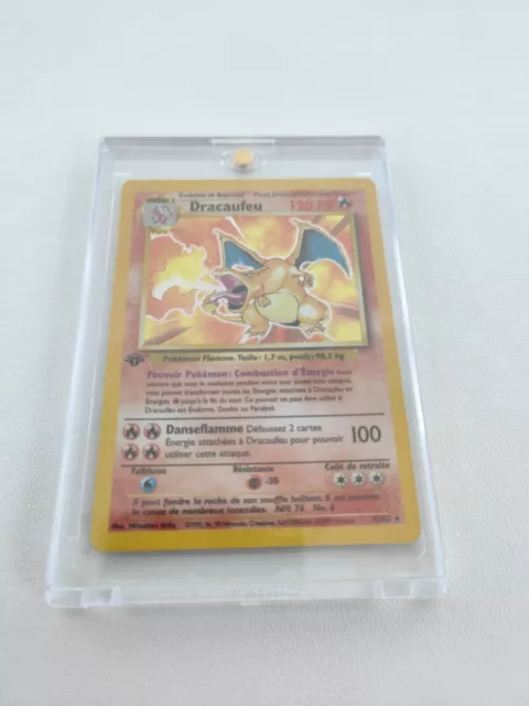 Carte Trading Card Pokemon Dracaufeu 4/102 Edition 1 Set De Base French Holo