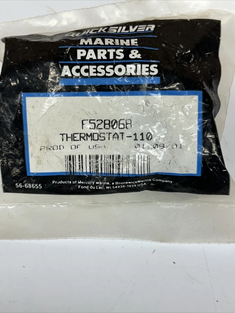 Genuine Quicksilver Mercury-Mercruiser 140°F Thermostat Kit – OEM 807252Q3 For V8 Marine Engines