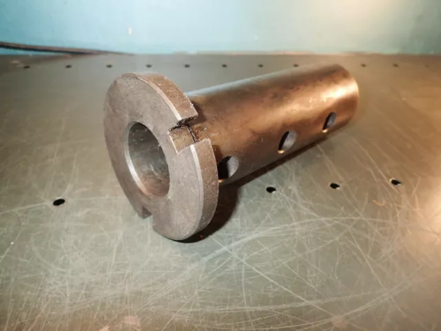 CNC Lathe Tool Holder Bushing: 2-1/2" OD, 1-3/4" ID 185mm Long 6-Hole Mori Seiki