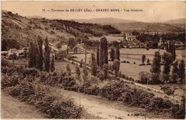 CPA CHAZEY-BONS Env. de BELLEY Vue générale (486349)